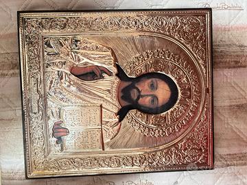 Quadro religioso placcato argento