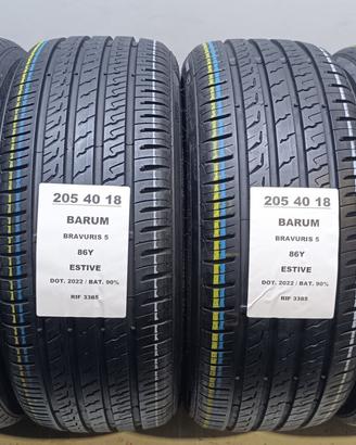 4 GOMME 205 40 18 BARUM RIF3385
