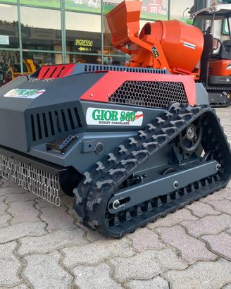 Robot Trincia Tagliaerba Cingolato GIOR 800 Radioc