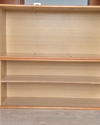 Coppia Librerie / Pensili Modulari in Legno Chiaro