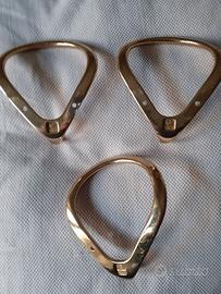 TRE ATTACCAPANNI PURO OTTONE