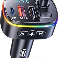Mohard Trasmettitore FM Bluetooth Auto, QC3.0 & PD