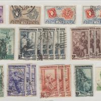 99 Francobolli Italia anni 1945/1973