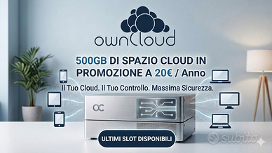 OwnCloud 500GB di spazio cloud