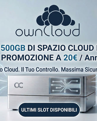 OwnCloud 500GB di spazio cloud