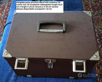 Valigetta porta preziosi 10 cassetti