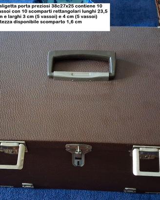 Valigetta porta preziosi 10 cassetti