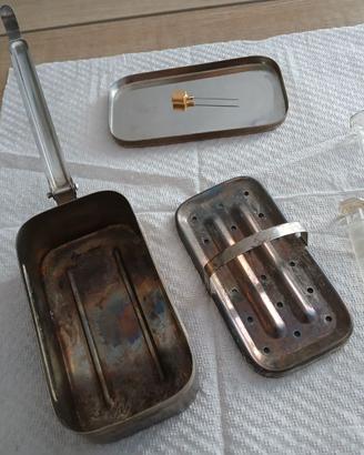 BOLLITORE INOX, SIRINGA ICO ROSE -VETRO VINTAGE.