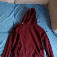 Felpa rossa con cappuccio