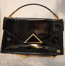 borsa in vernice nera
