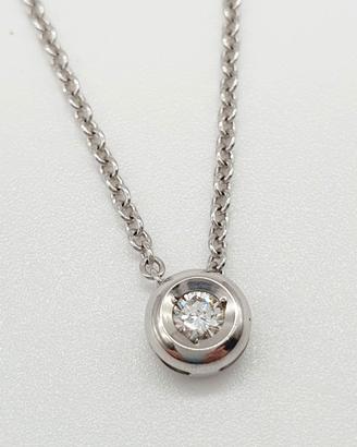 COD.1458A.25 PUNTO LUCE ORO BIANCO 18K 750