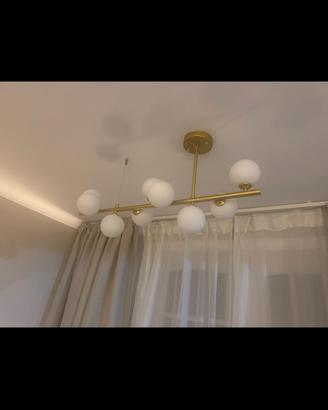 Lampadario moderno 7 luci oro