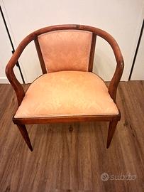 Sedia a pozzetto vintage