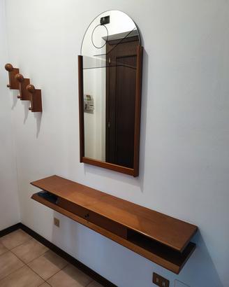 Mobile ingresso con specchio e appendini