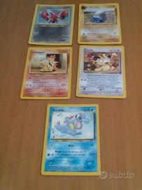15 carte Pokemon vecchie anno 1995