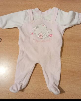 tutine in ciniglia bambina neonata