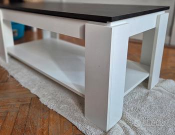 tavolino con ripiano alzabile