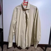 Camicia 100% cotone maniche lunghe quadretti giall