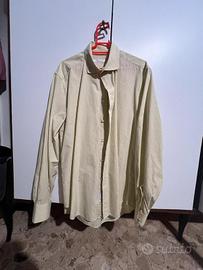 Camicia 100% cotone maniche lunghe quadretti giall