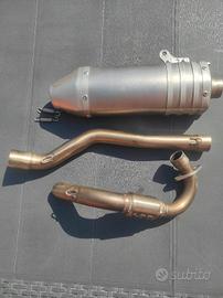 Scarico completo LM T7  in titanio  per Pit Bike 