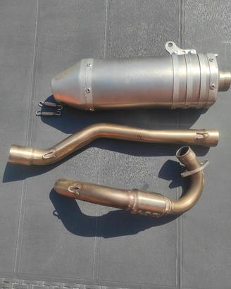 Scarico completo LM T7  in titanio  per Pit Bike 