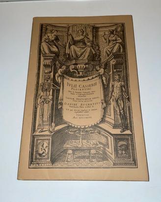 TABULAE ANATOMICAE 1627 STAMPA ANASTATICA 2000