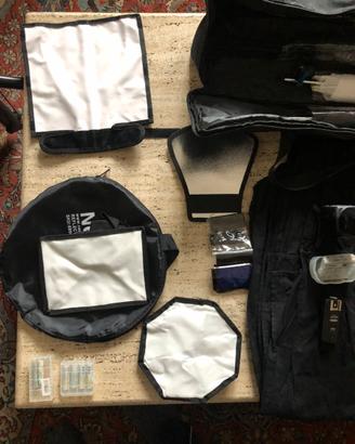 Set fotografico completo speedlights - flash