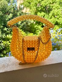 Borsa di perle semicircolare