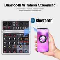 Mixer portatile live dj streaming bluetooth 3ch