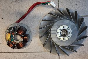 volano e statore vespa px