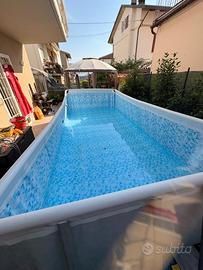 piscina Bestway rettangolare 4,88 x 2,44 x 1,22 m.