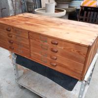 Cassettiera in legno cm L128xP66xA38