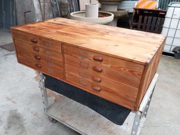 Cassettiera in legno cm L128xP66xA38