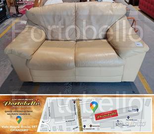 Codice: 269348 DIVANO 2 POSTI IN PELLE COLORE CRE