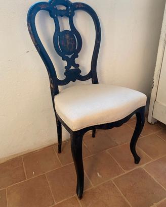 Sedia legno antica napoleone III