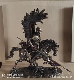 ussaro alato polacco in bronzo massiccio 
