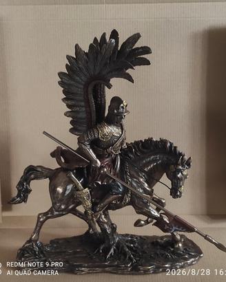 ussaro alato polacco in bronzo massiccio 