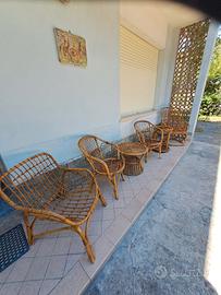 SEDIE TAVOLI BAMBU' RATTAN