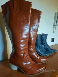 stivali 2 paia nr 37 a punta più 1 classico 