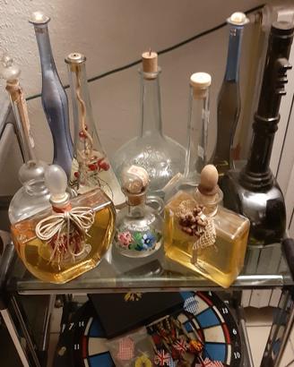collezione bottiglie 