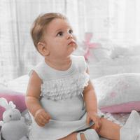 VESTITINO SMANICATO FATTO A MANO IN COTONE-UNCINET