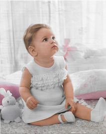 VESTITINO SMANICATO FATTO A MANO IN COTONE-UNCINET