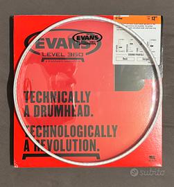 Pelle tom 12” evans G2 clear