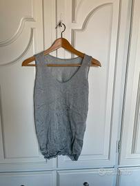 Canotta lurex argento