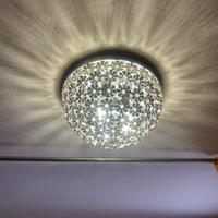 Lampadario acciaio e vetro