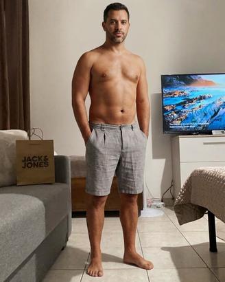 Pantaloni Jack & jones tg M da uomo lino