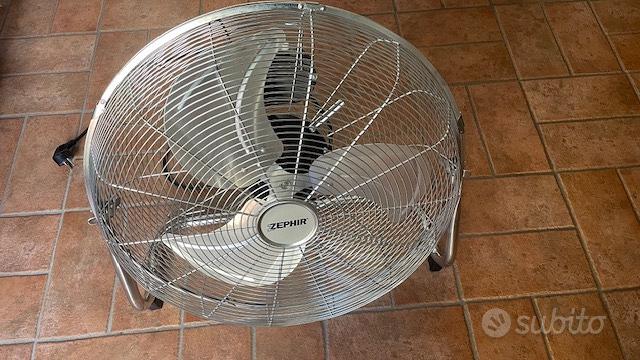 Ventilatore Industriale Zephir PF45CR - 45 Cm, 120W, 3 Velocità, Inclinabile, In Acciaio Cromato, Potente E Resistente