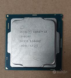 Processore CPU i3- 8100 8th Gen.  Sock 1151