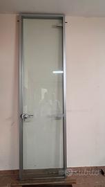 Porta vetro satinato 79x280