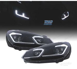 FARI VOLKSWAGEN VW GOLF 6 08-13 LOOK ARGENTO GOLF 